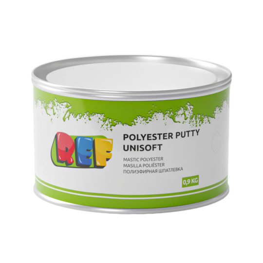 Шпатлевка REF универ Polyester Putty Unisoft 0,9кг (12)